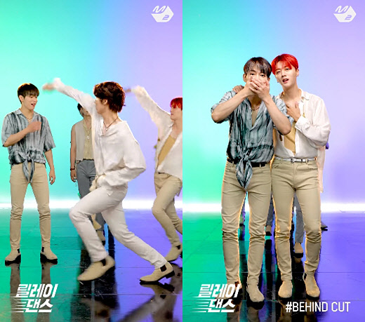 SF9 다원, 무성의 '릴레이 댄스' 사과 [사진=유튜브 M2 화면 캡처]